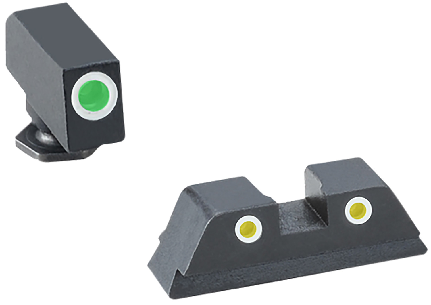 Truglo Tritium Pro Night Sights for Glock 42/43/43x/48 Front Outline White/Rear Green