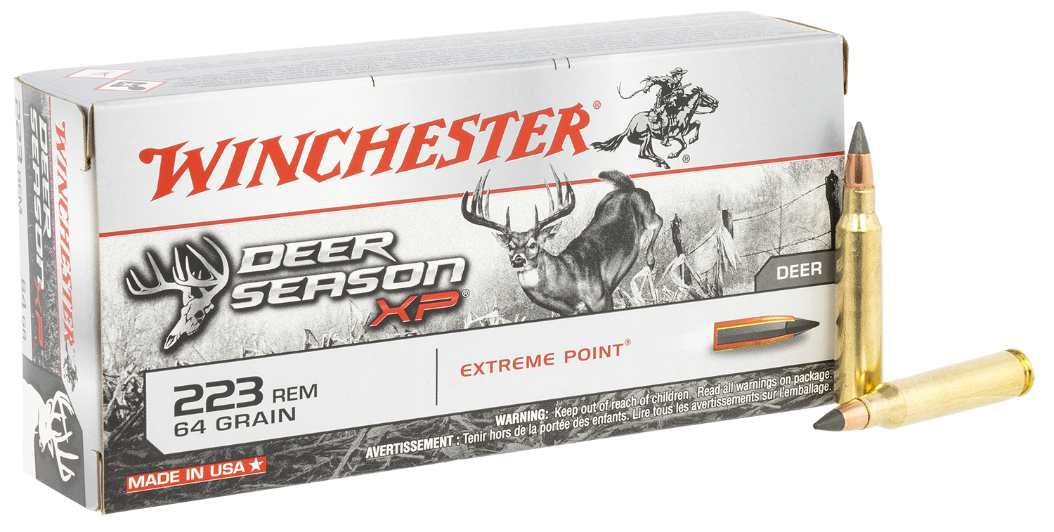 Winchester Ammo X223DS Deer Season XP  223 Rem 64 gr Extreme Point Polymer Tip 20 Bx/10 Cs