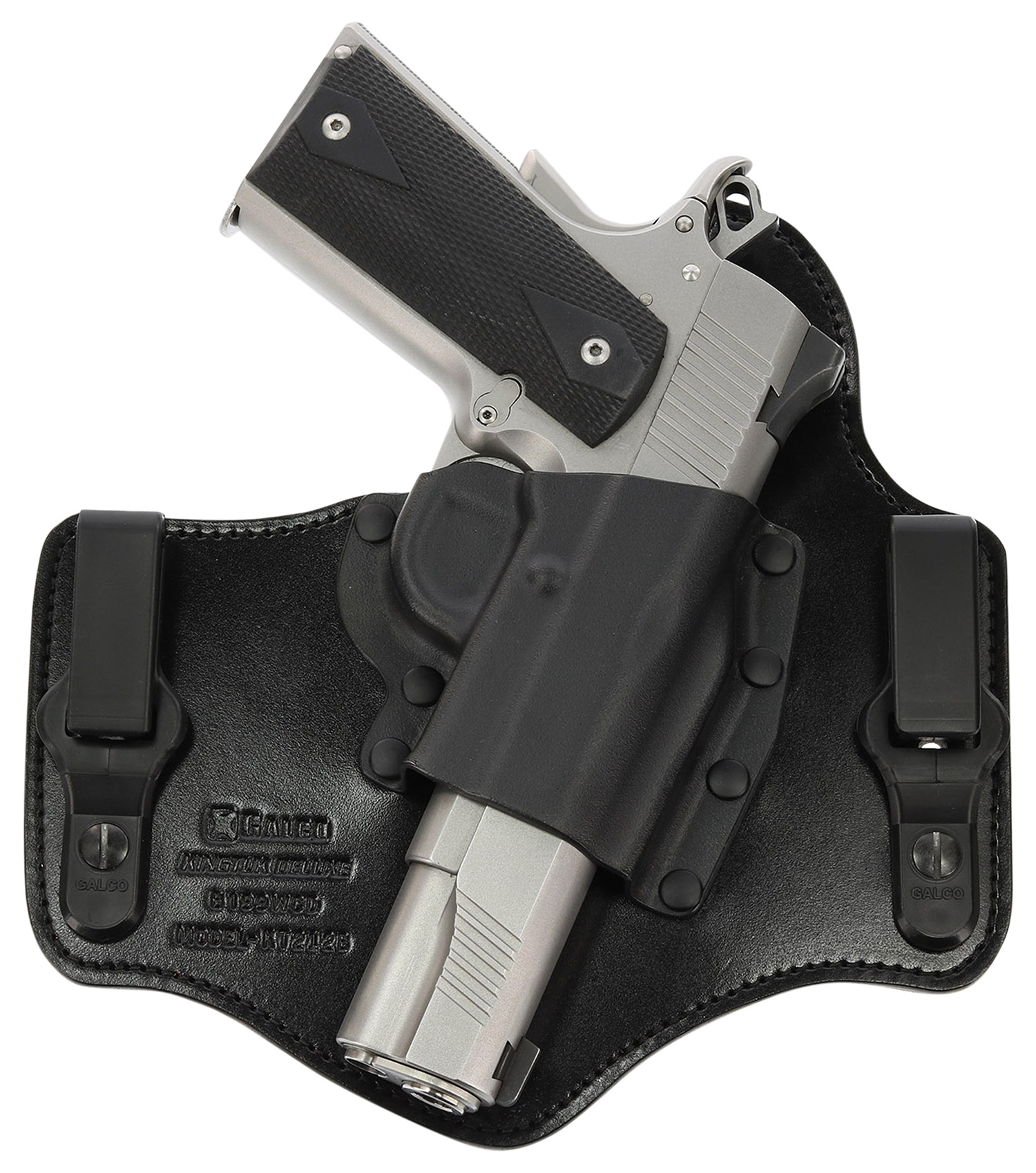 Galco KT652B KingTuk Deluxe Black Kydex/Leather IWB S&W M&P Shield 9,40 Right Hand