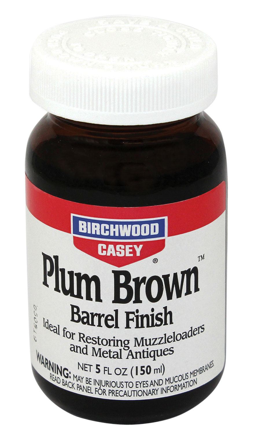 Birchwood Casey Plum Brown Barrel Finish  <br>  Jar 5 oz.