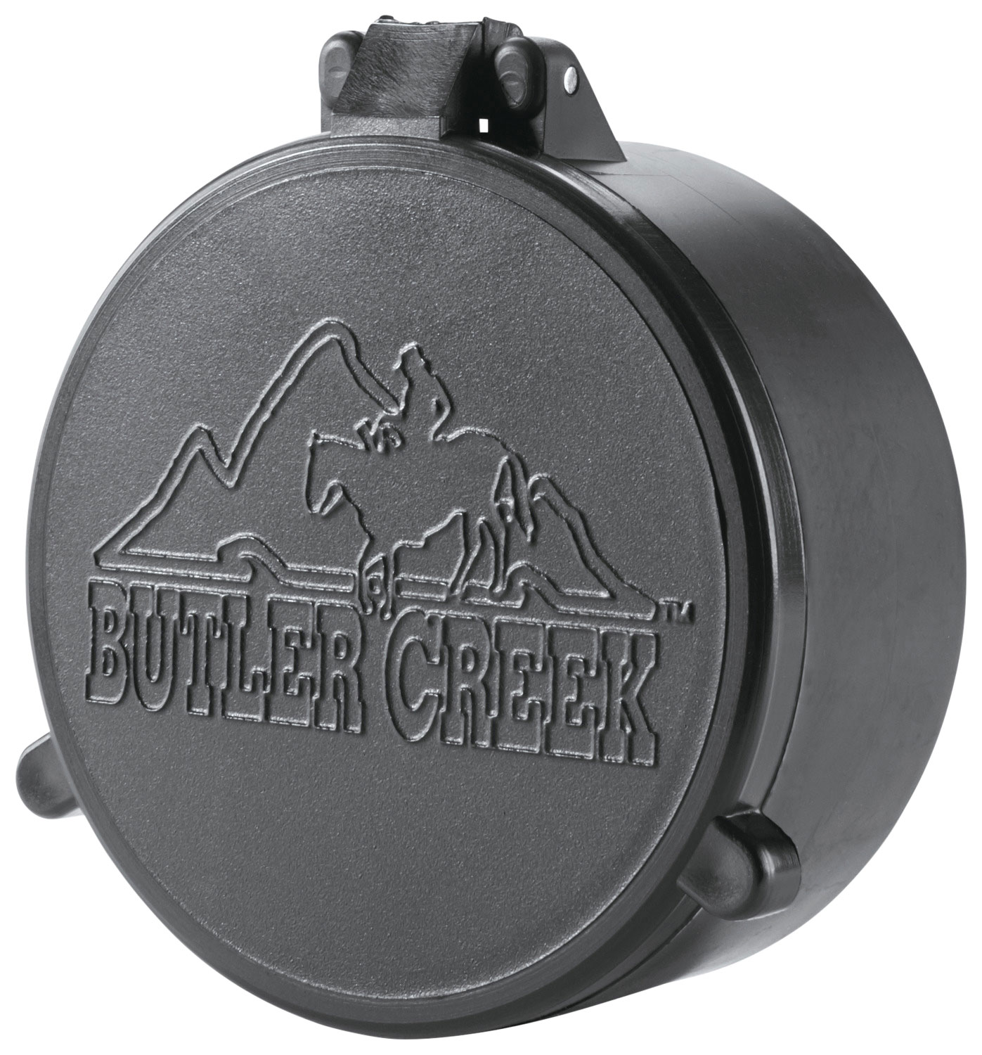 Butler Creek 30010 Flip-Open Objective Black Polymer Polymer 25.40mm Obj. Size 01