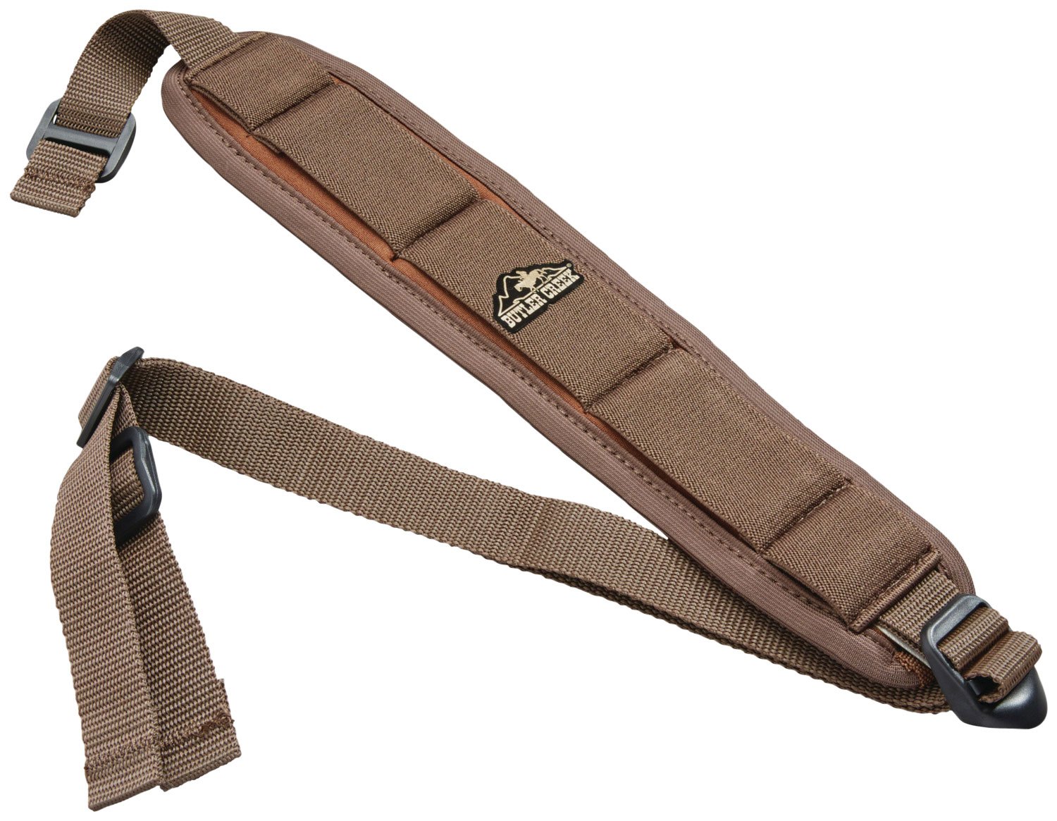 Butler Creek 180015 Comfort Stretch Sling made of Brown Neoprene with Non-Slip Grippers, 20