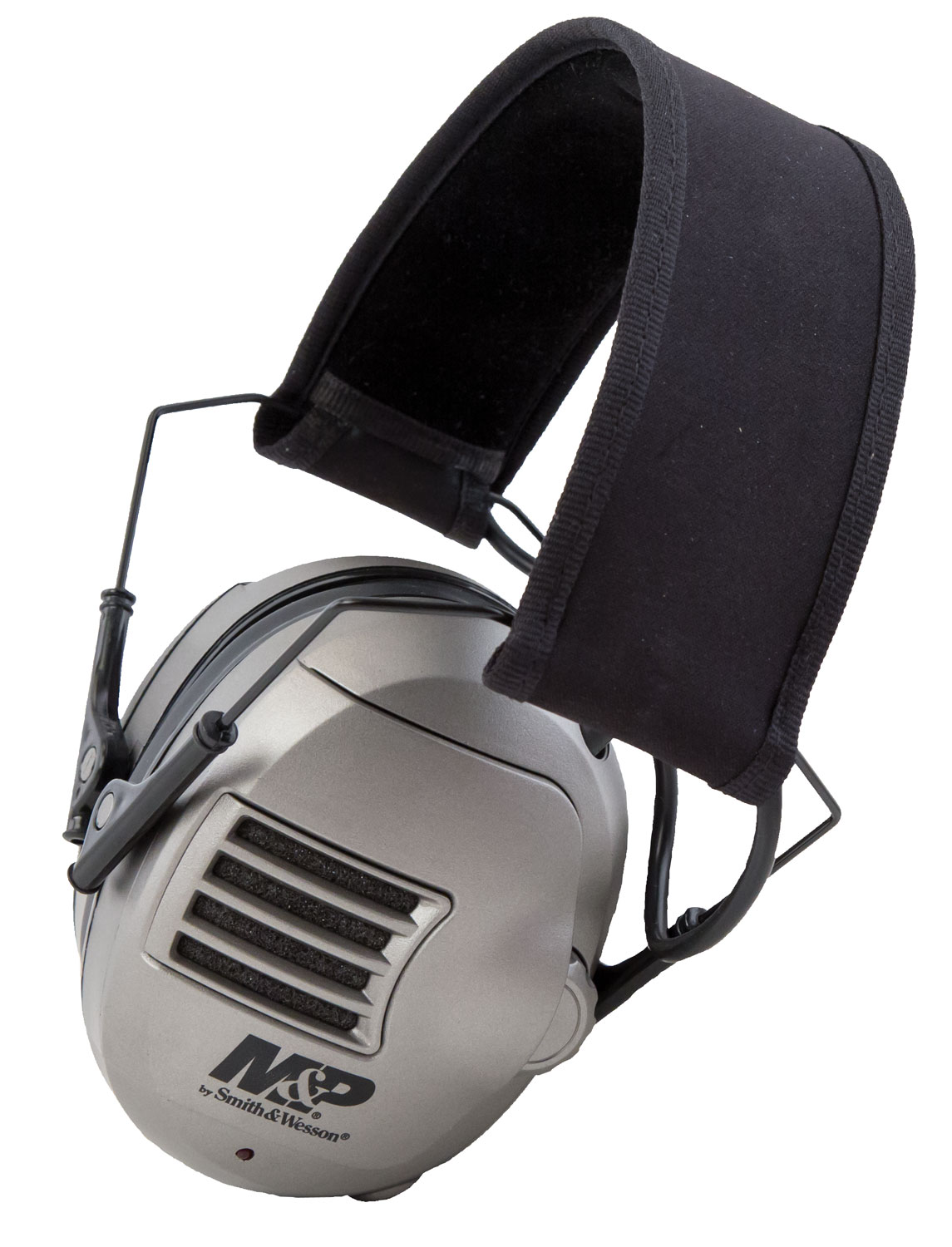 M&P Accessories 110041 Alpha Electronic Muff Polymer 23 dB Over the Head Gray/Black Adult 1 Pair
