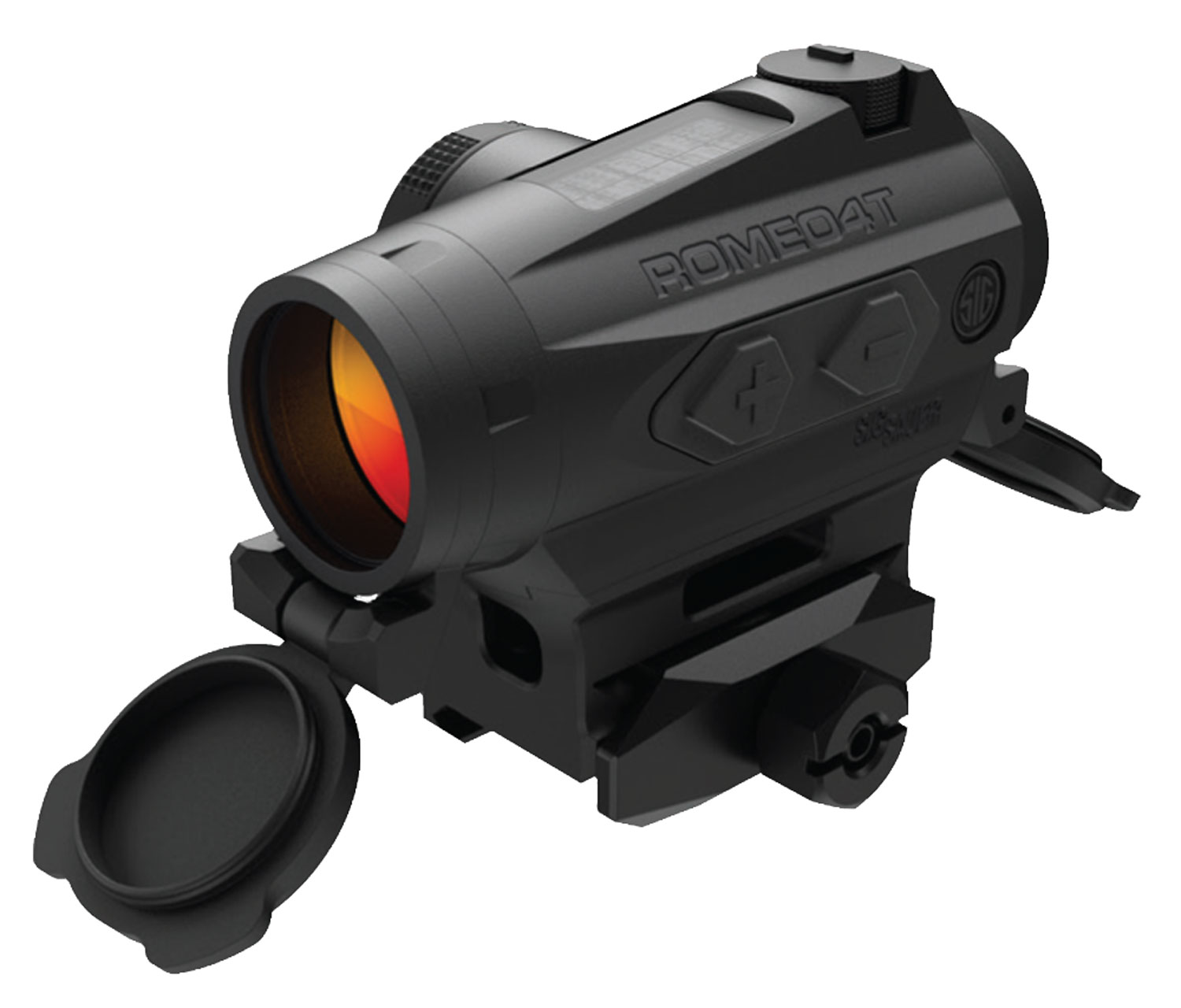 Sig Sauer ROMEO4T Tactical Solar Powered Red Dot Sight - 1x20mm 1 MOA Red Dot Ballistic CirclePlex