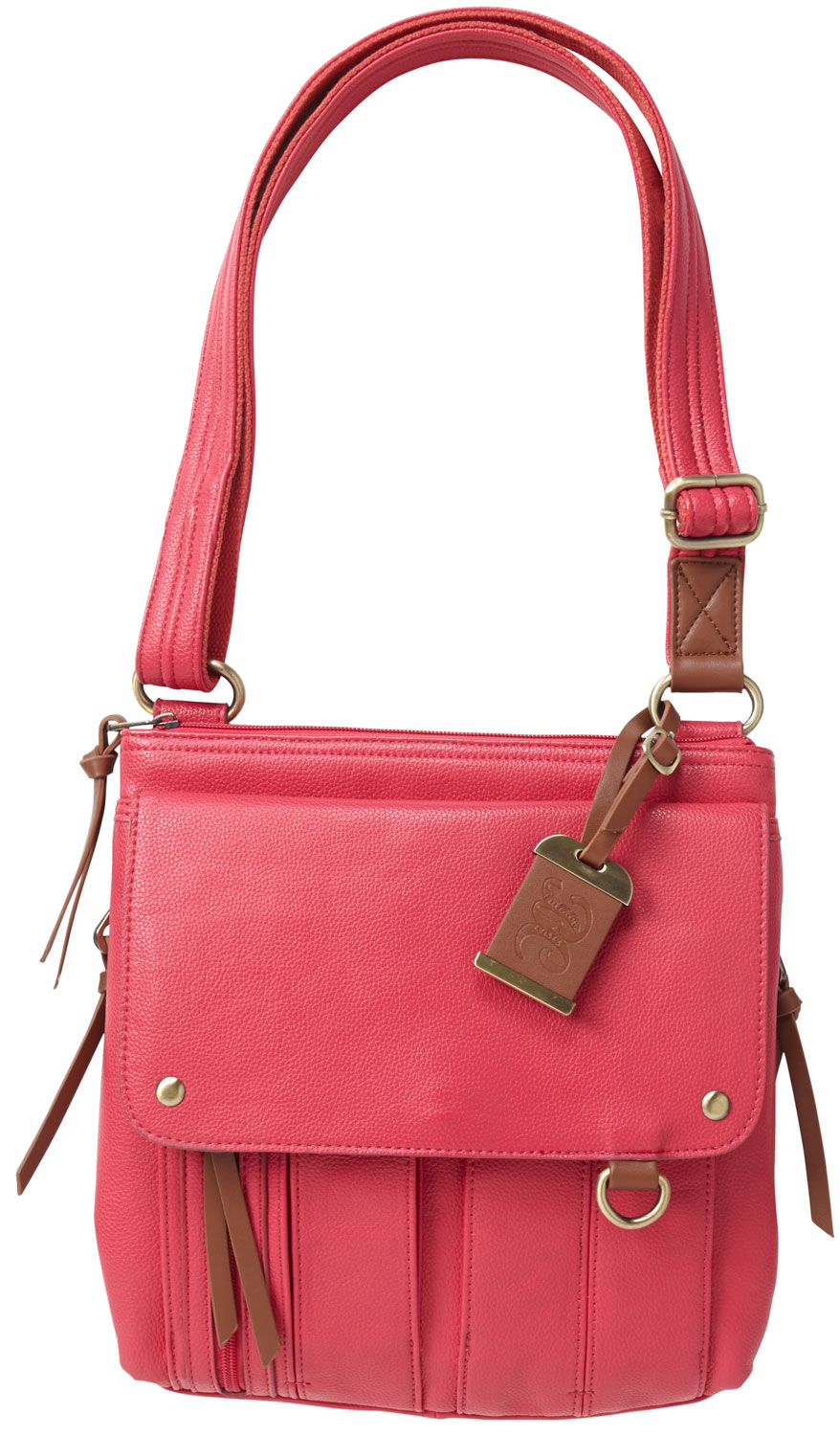BULLDOG CONCEALED CARRY PURSE MED. CROSS BODY STYLE PINK<