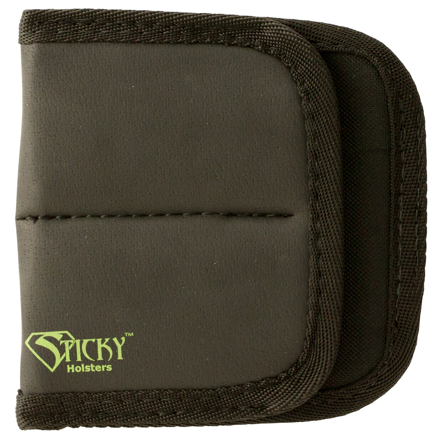 Sticky Holsters DSMP Dual Mag Pouch Latex Free Synthetic Rubber Black w/Green Logo