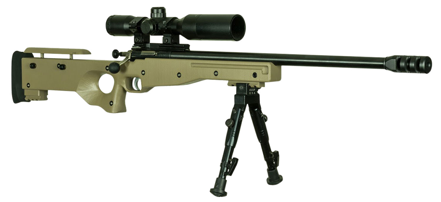 CRICKETT PRECISION RIFLE .22LR BLUED/FDE THREADED W/SCOPE