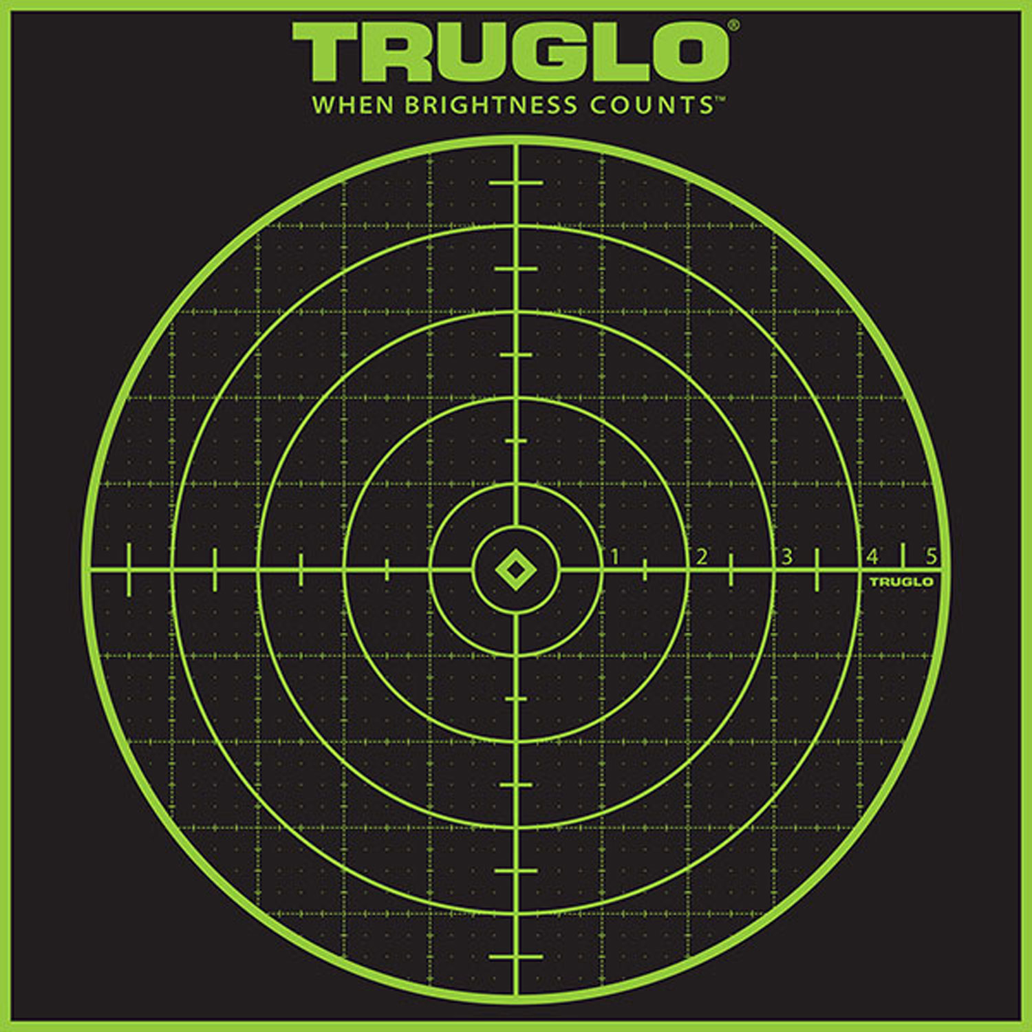 TruGlo TruSee Splatter 100 Yard Target  <br>  Green 12x12 12 pk.