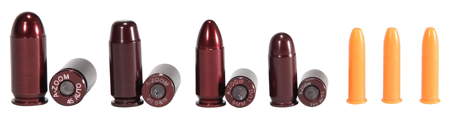 A-Zoom 16190 Variety Pack NRA Instructor 22LR/308 Win/9MM/40 S&W/45 ACP Aluminum 11