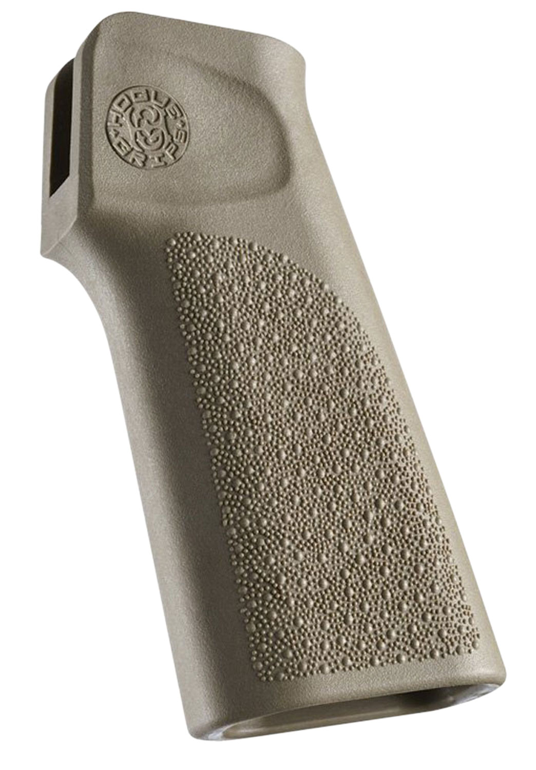 HOGUE AR15 15 DEGREE VERTICAL POLYMER NO FINGER GROOVES FDE
