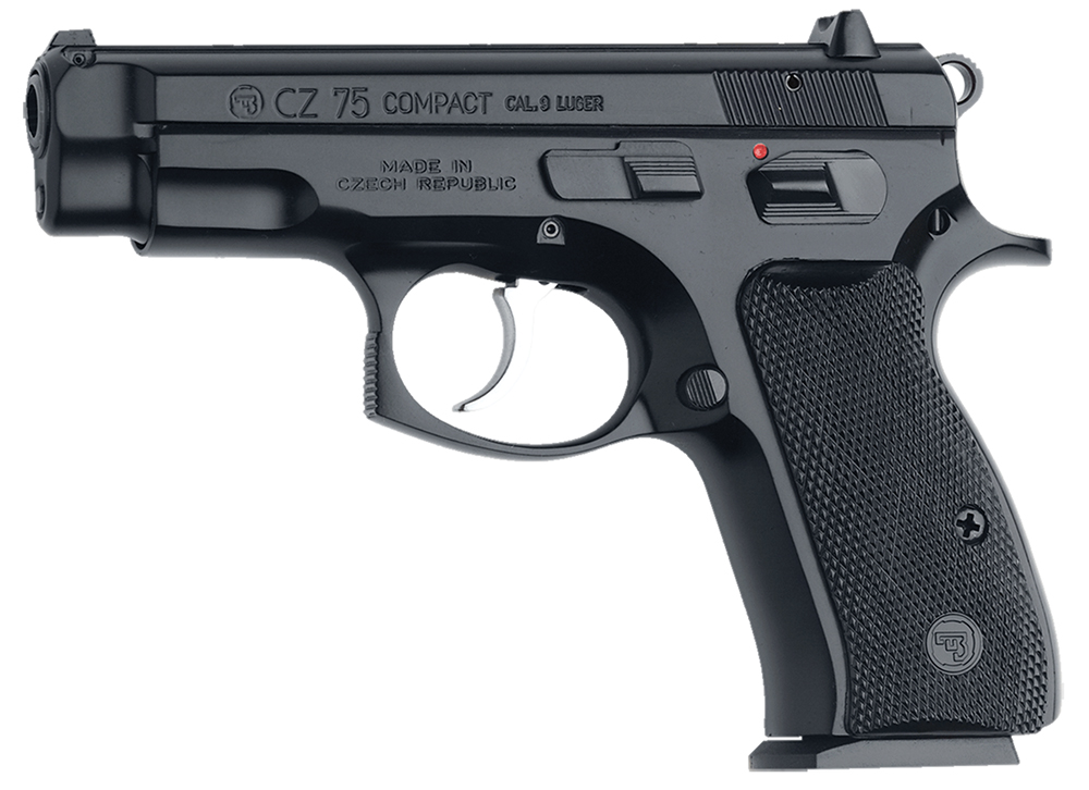 CZ 75 COMPACT 9MM FS 10-SHOT MANUAL SAFETY BLACK POLYCOTE