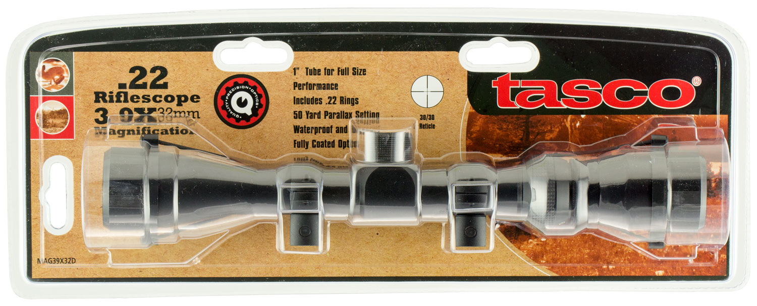 Tasco MAG39X32D Rimfire  Matte Black 3-9x 32mm 1