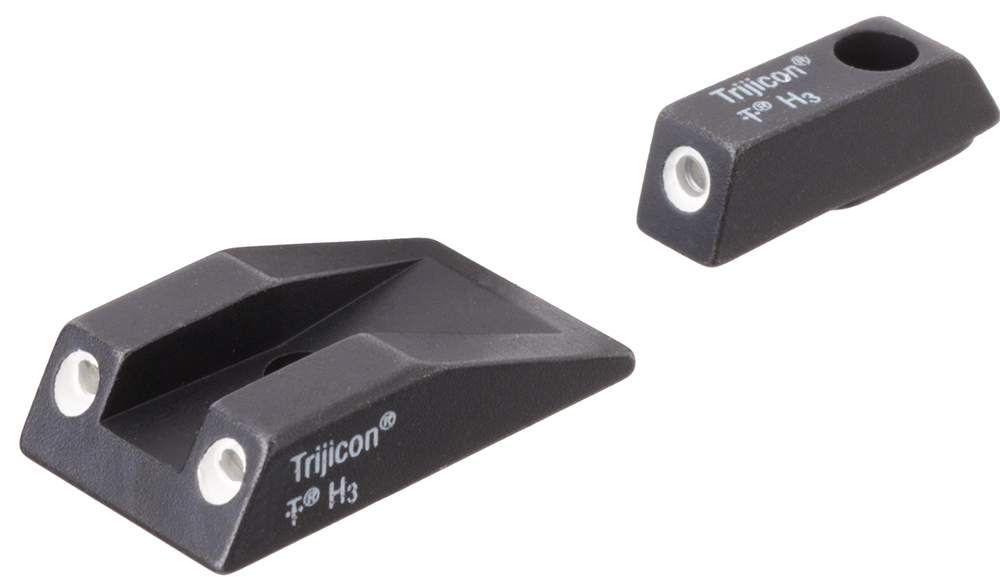 Trijicon 600495 Bright & Tough Night Sight Set 3-Dot Tritium Green with White Outline Front & Rear Black Frame for Taurus PT111, PT132, PT138, PT140, PT145