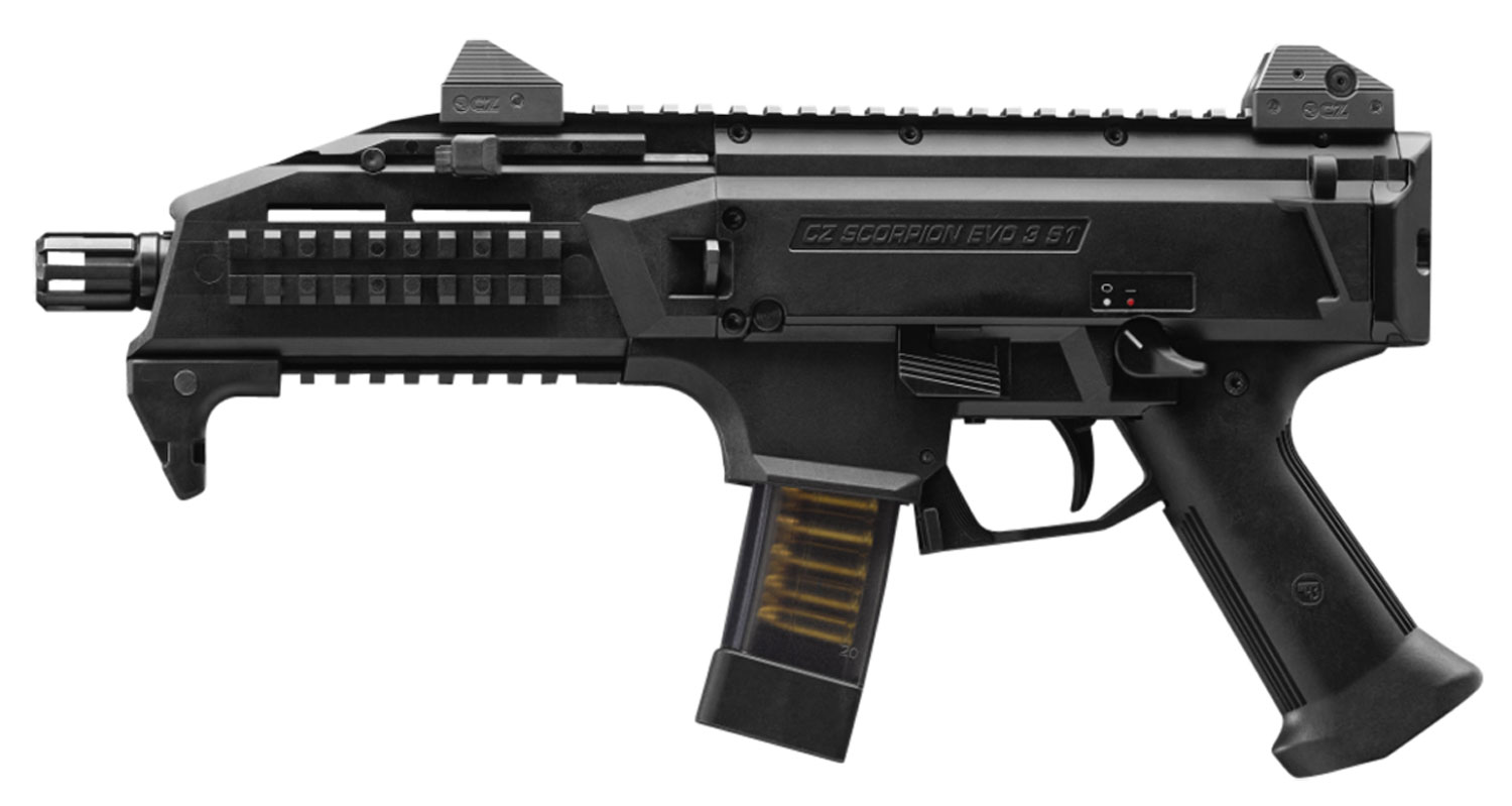 CZ-USA 01351 Scorpion EVO 3 S1  9mm Luger 7.70