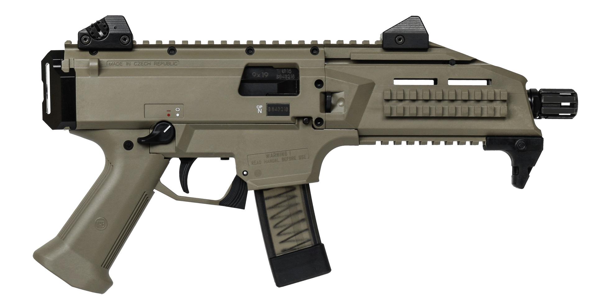 CZ-USA 01352 Scorpion EVO 3 S1  9mm Luger Caliber with 7.72