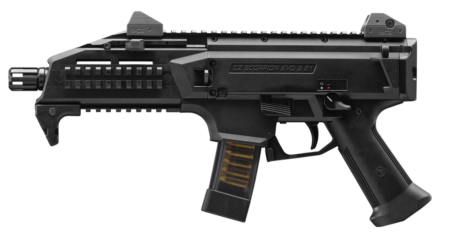 CZ-USA 91351 Scorpion EVO 3 S1  9mm Luger 7.70