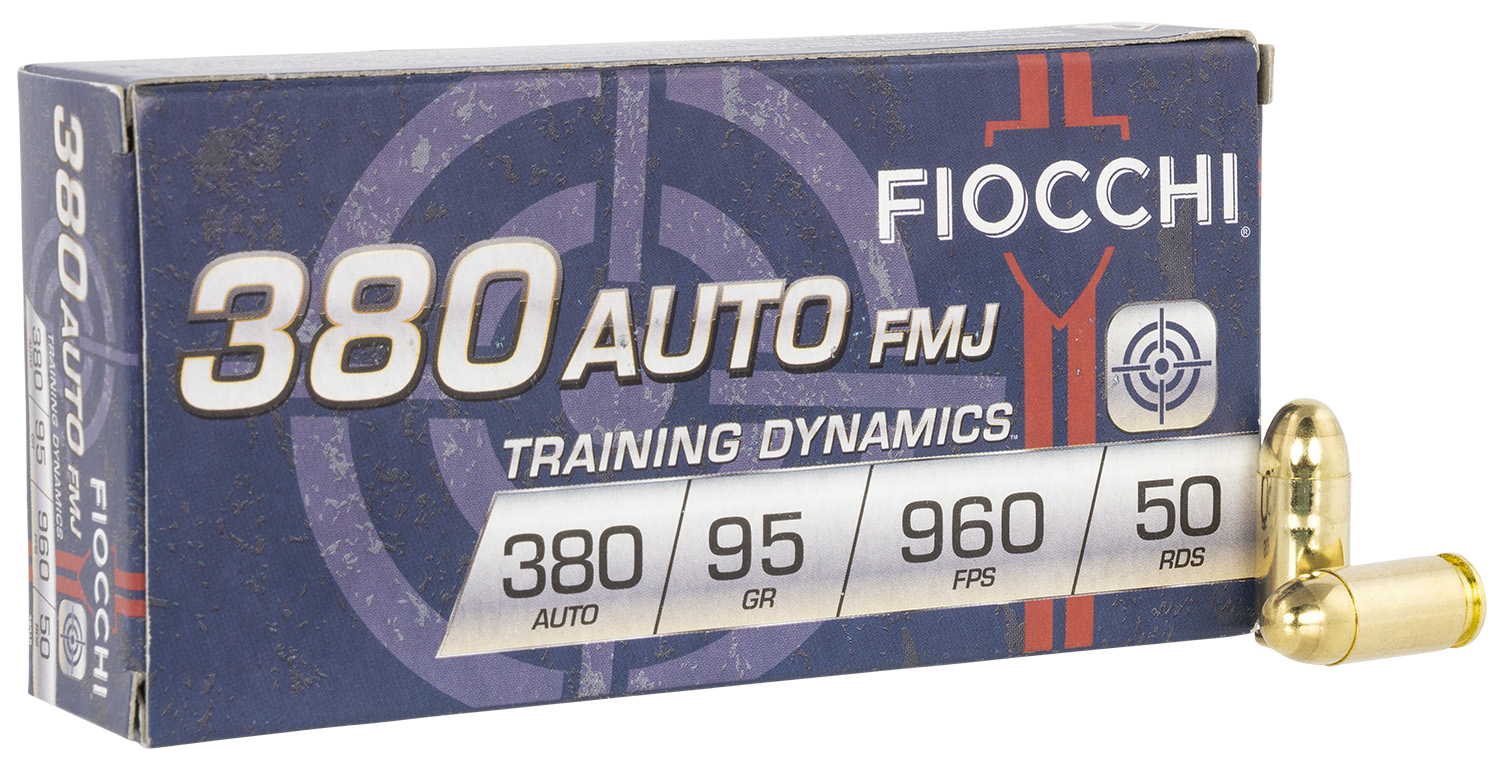 FIOCCHI 380 ACP 95GR FMJ 50RD 20BX/CS