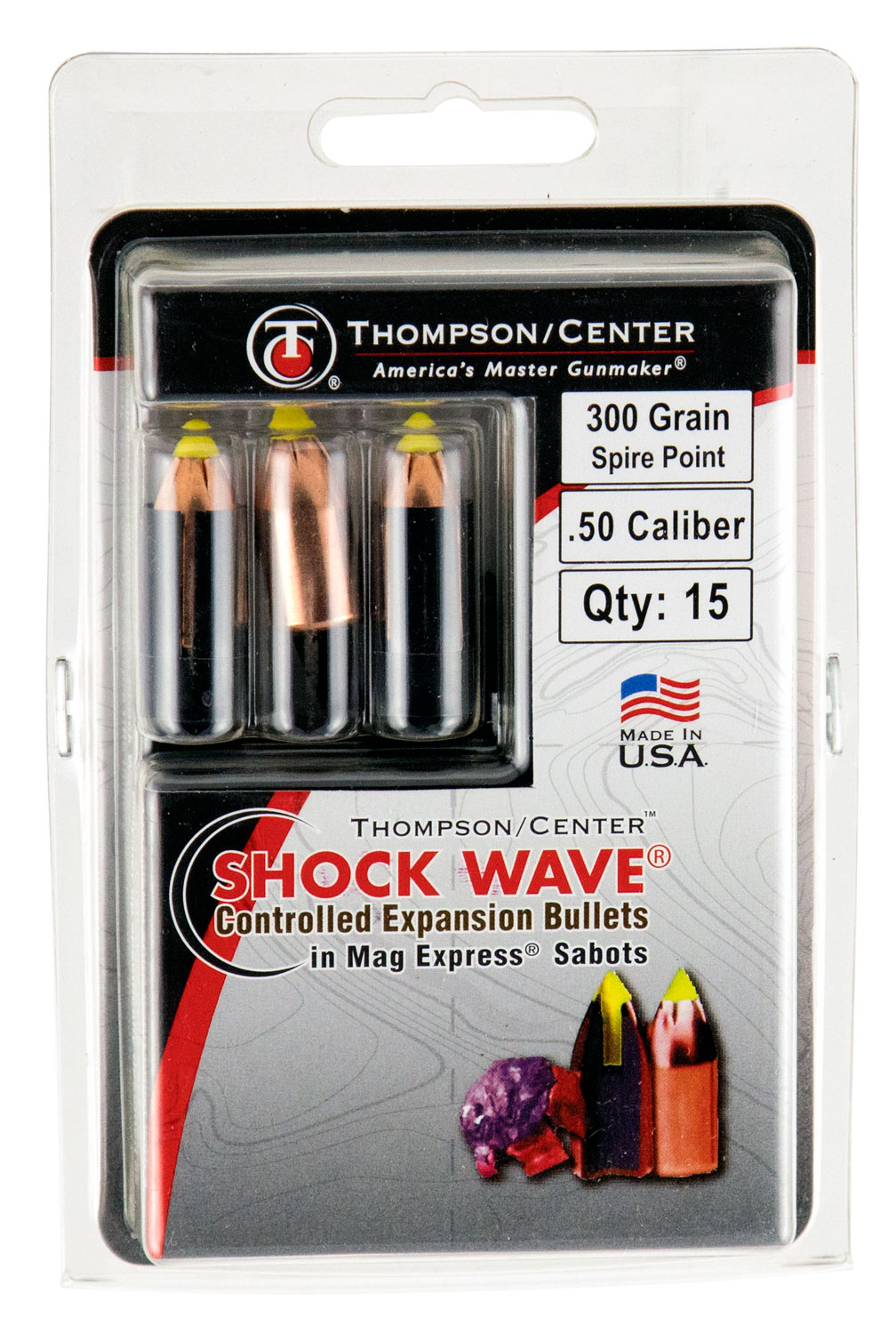 T/C SHOCKWAVE MAG-EXPRESS SABOTS .50CAL. 300GR. 15-PACK