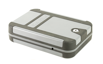 SnapSafe 75212 TrekLite Lock Box XL Key Entry Gray Polycarbonate Holds 1 Handgun 10