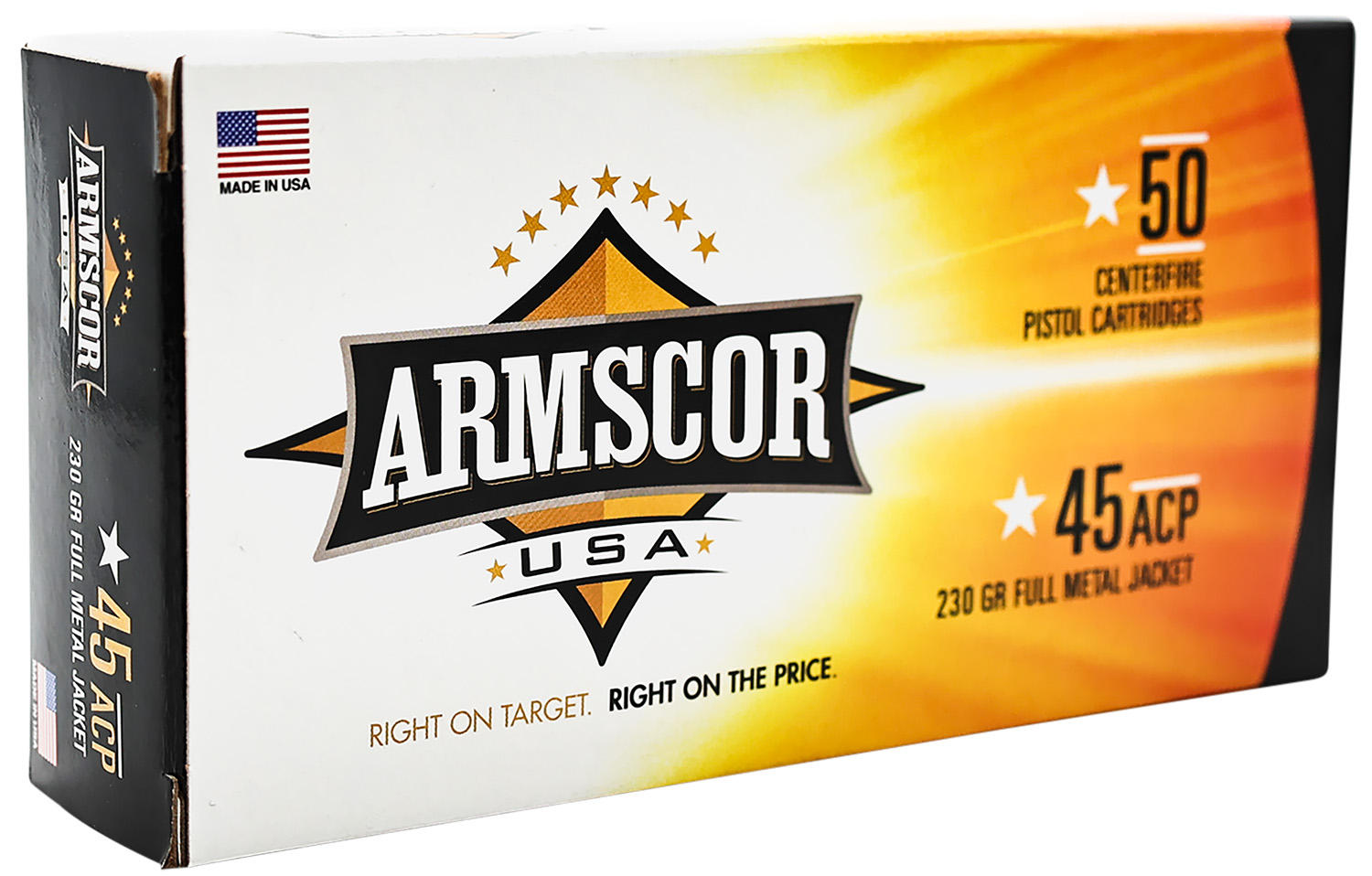 ARMSCOR 45ACP 230GR FMJ 50RD 20BX/CS MADE IN USA
