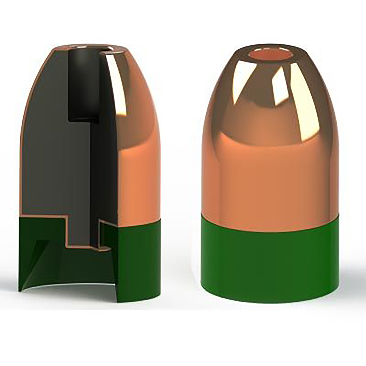  Powerbelt Bullets Ac1595 Copper 50 Cal Hollow Point (Hp) 295 Gr 15 Per Box