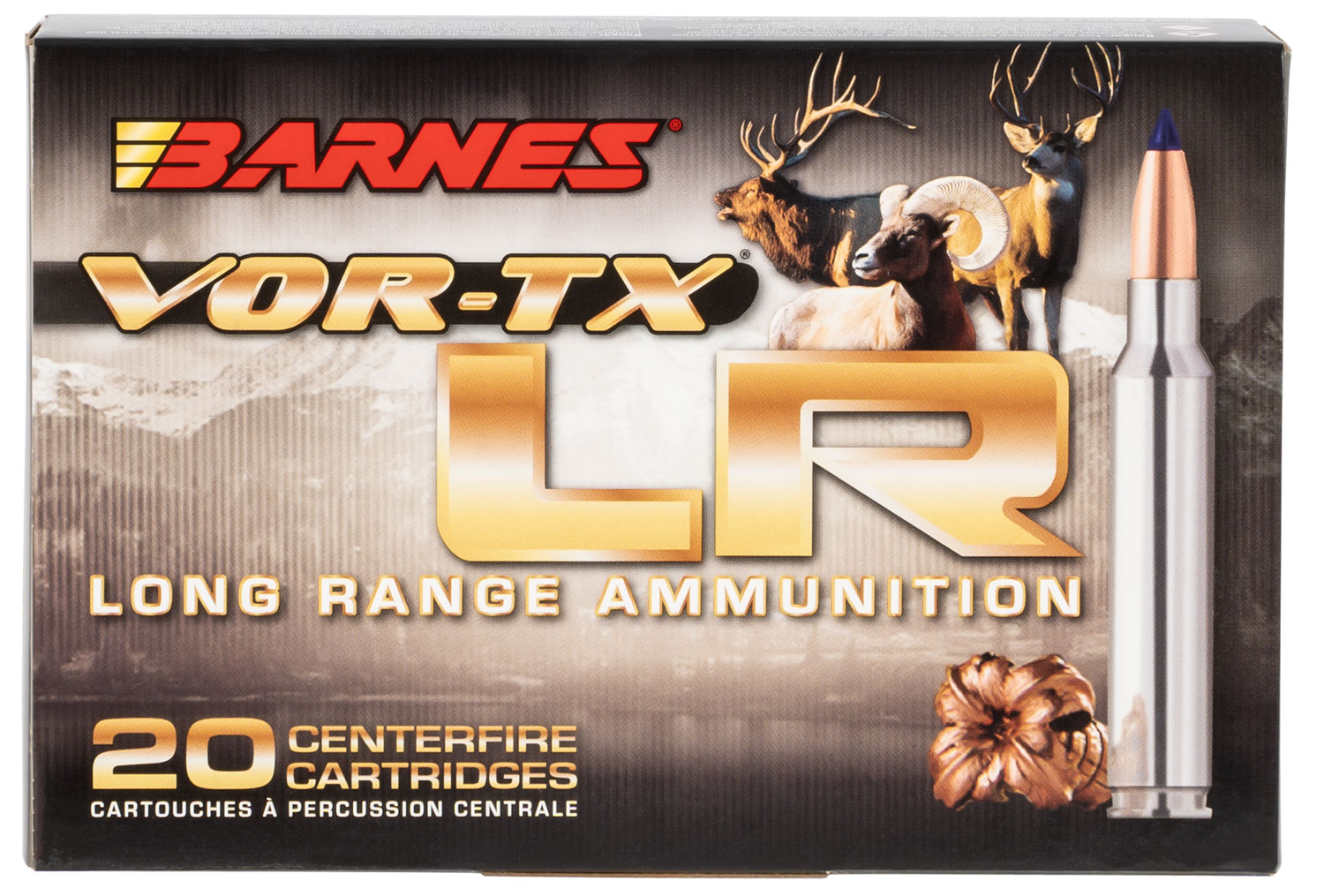 Barnes Bullets 28981 VOR-TX Long Range 7mm Rem Mag 139 gr 3210 fps LRX Boat-Tail 20 Bx/10 Cs