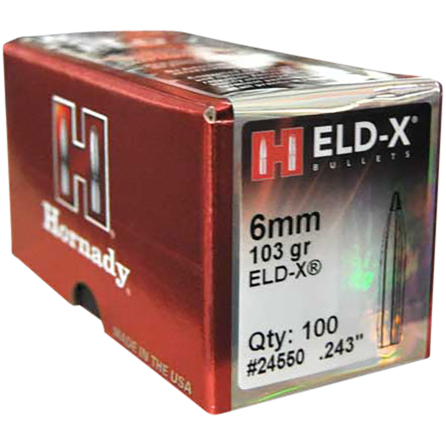 HRNDY ELD-X 6MM .243 103GR 100CT