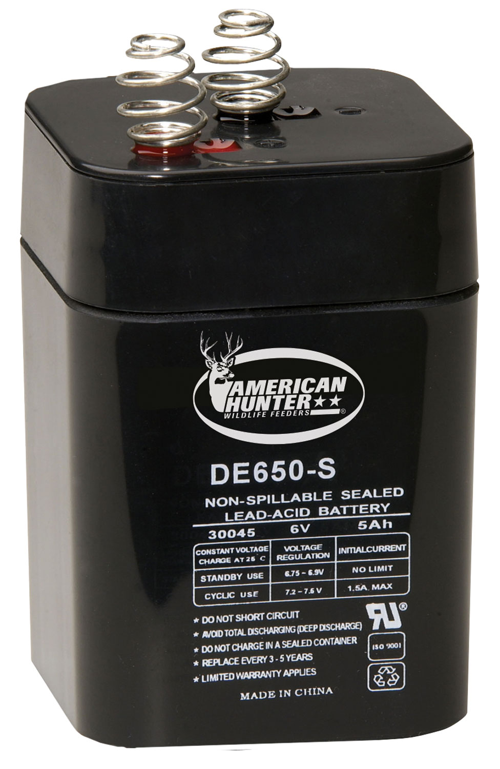 AMERICAN HUNTER BATTERY RECHARGEABLE 6V 5AMP SPRINGTOP