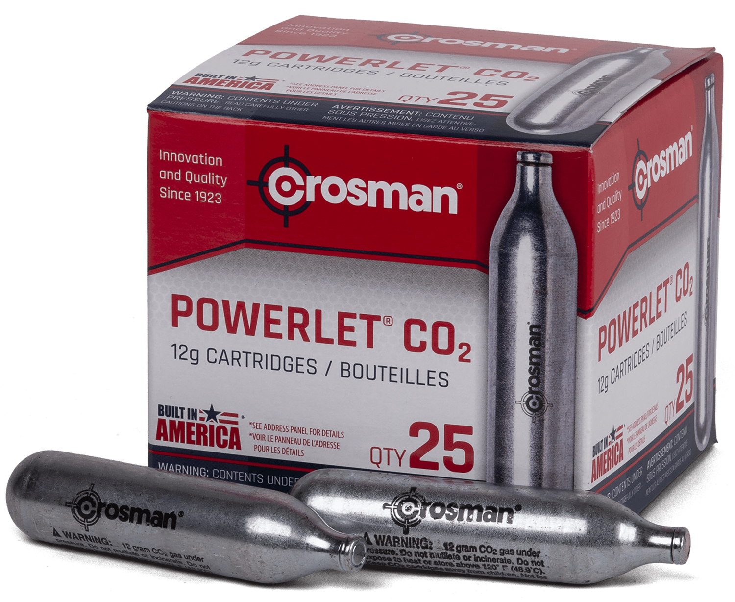 CROSMAN POWERLET CO2 CARTRIDGES 25PK