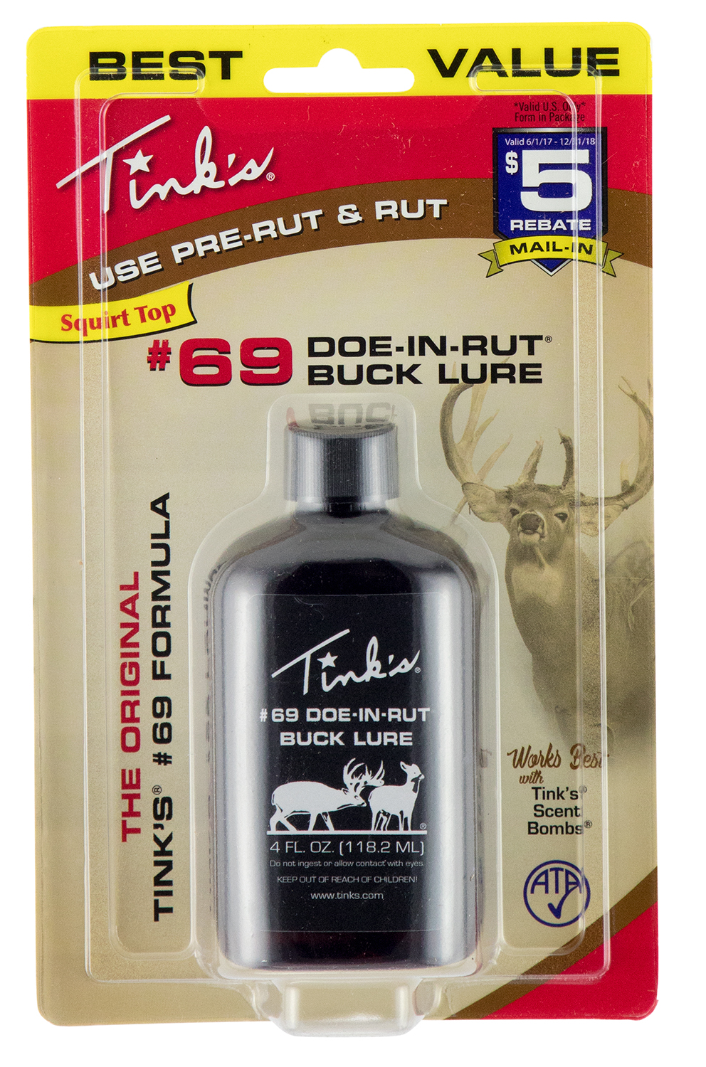 Tinks W6202 #69 Doe-In-Rut Deer Attractant Doe In Estrus 4 oz