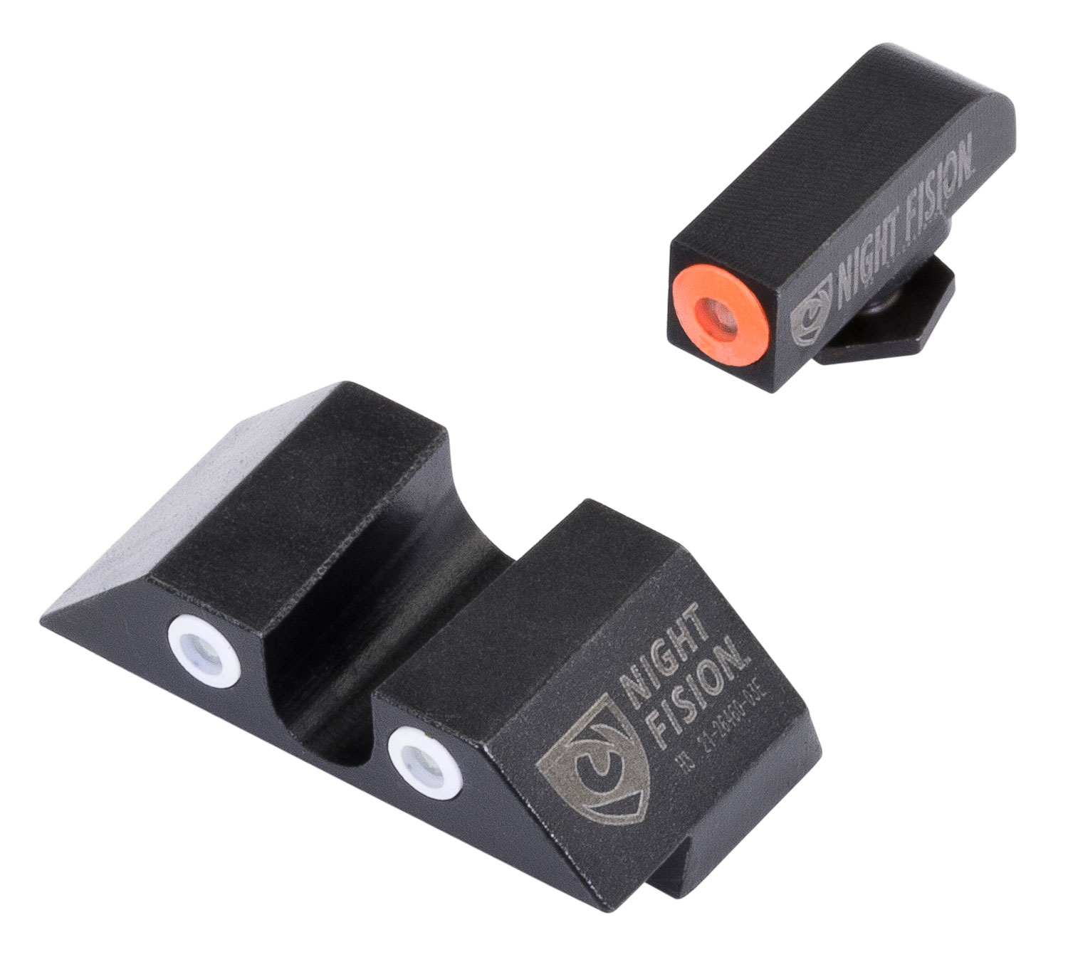 Night Fision GLK001007OGW Tritium Night Sights For Glock Black Green