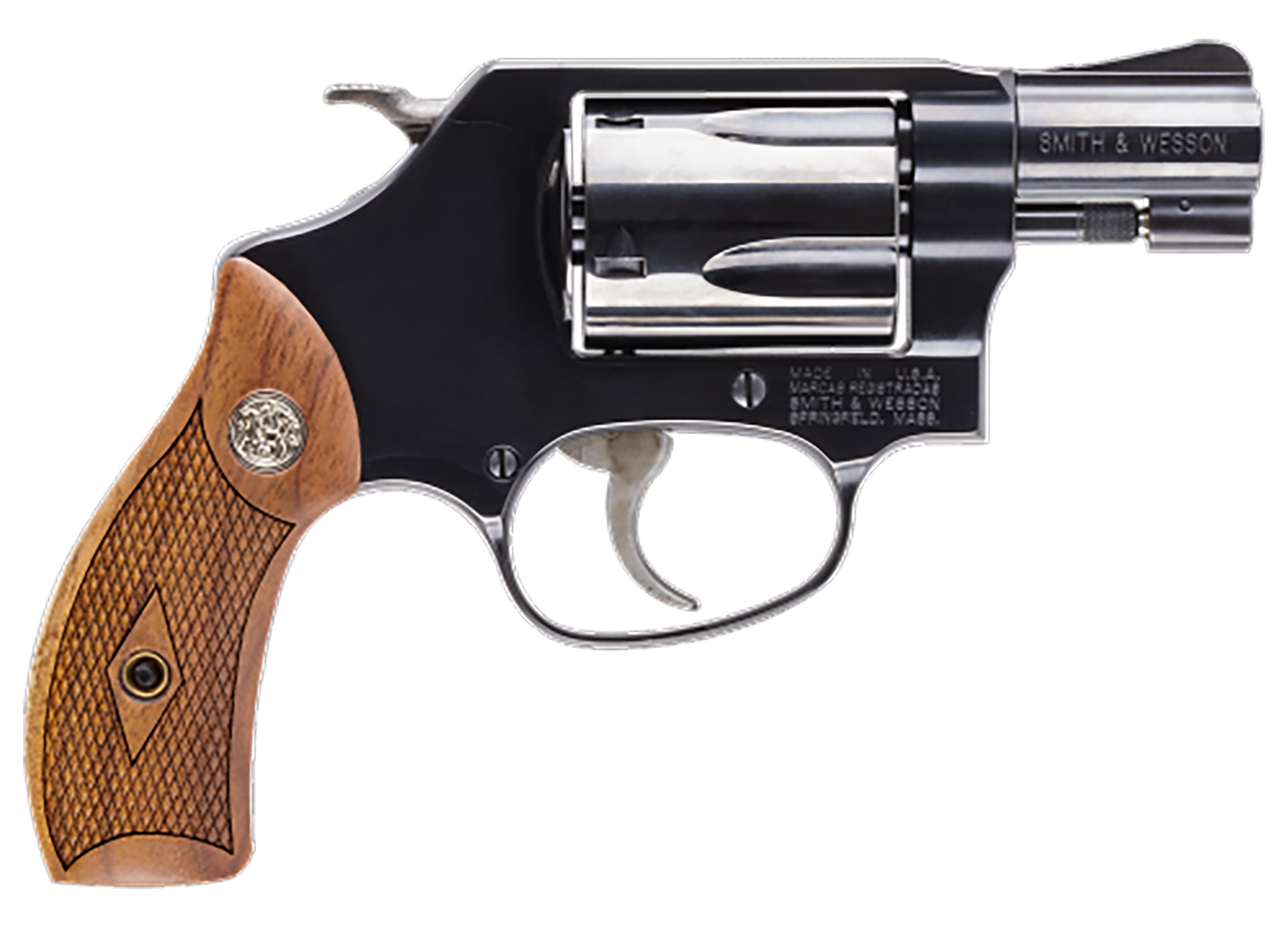 Smith & Wesson 150184 Model 36 Classic 38 S&W Spl +P Blued Carbon Steel  1.88