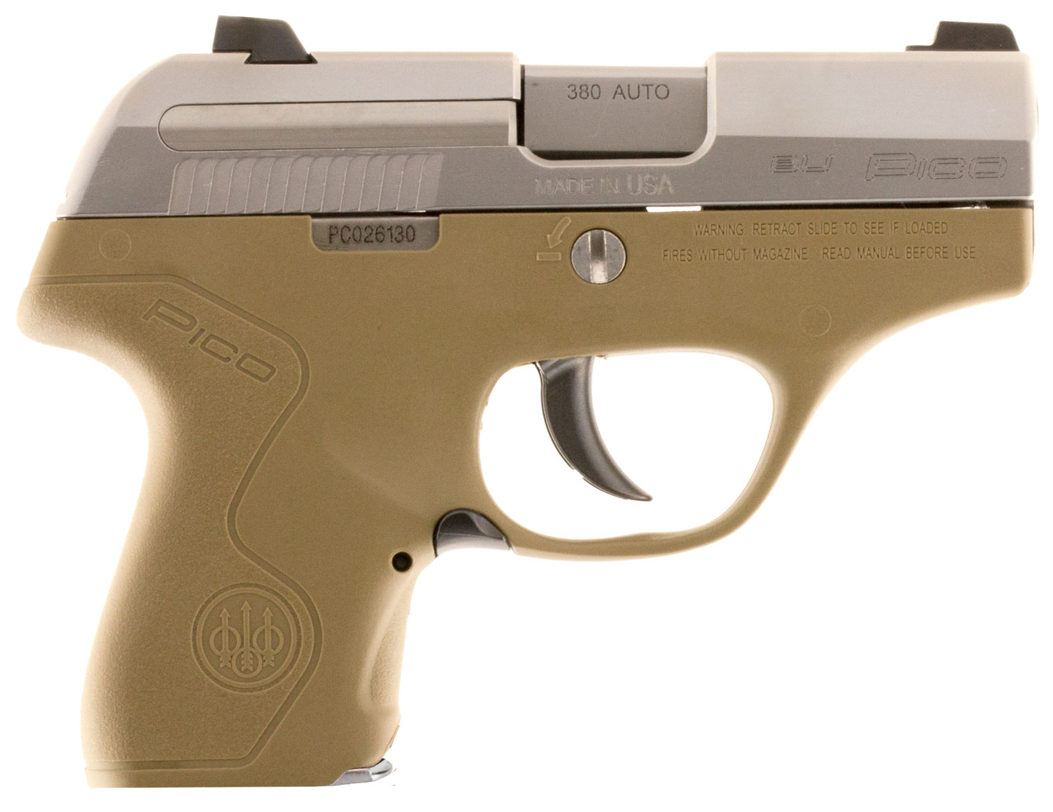 Beretta USA JMP8D55 Pico 380 Double 380 Automatic Colt Pistol (ACP) 2.7