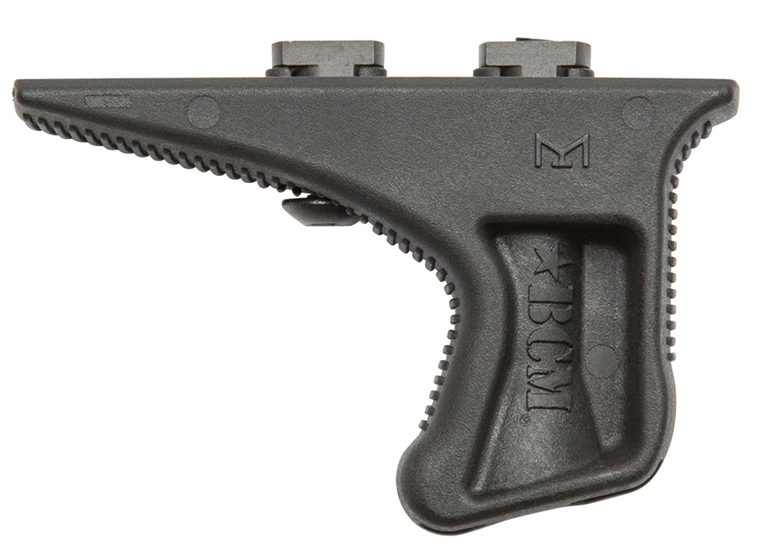 BCM KAGMCMRBLK BCMGunfighter Kinesthetic Angled Grip MOD 3 Made of Polymer With Black Finish for M-Lok Rail