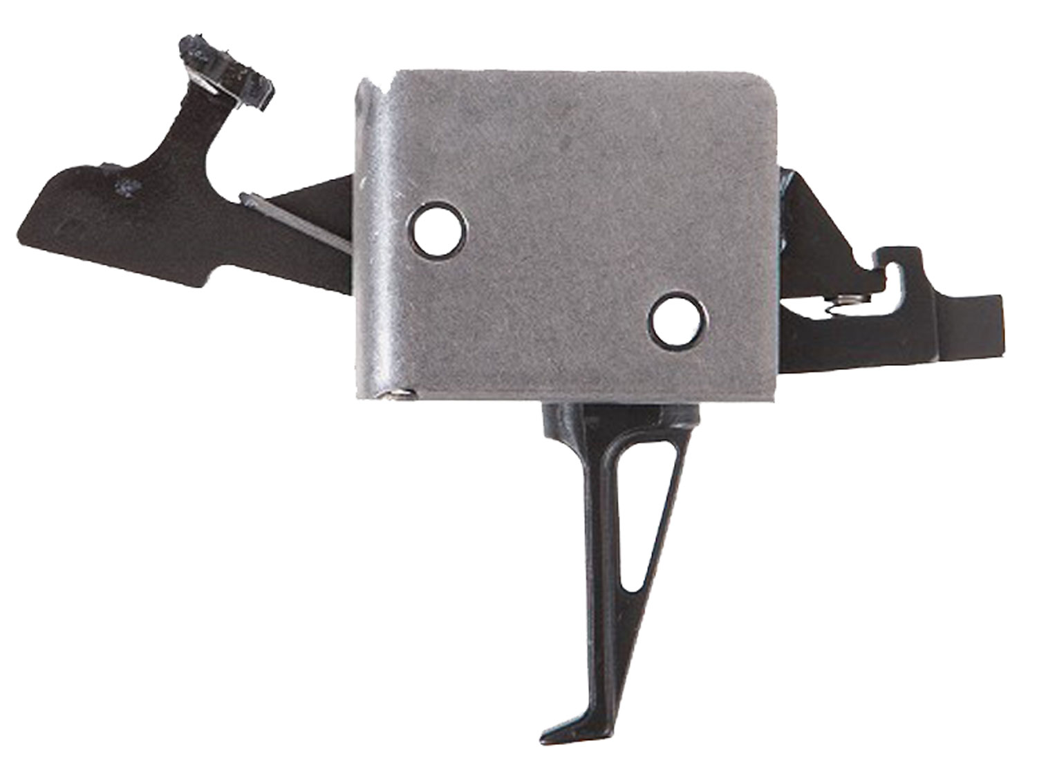 CMC Triggers 91504 Drop-In  Two-Stage Flat Trigger with 1-3 lbs Draw Weight & Black/Silver Finish for AR-15/AR-10