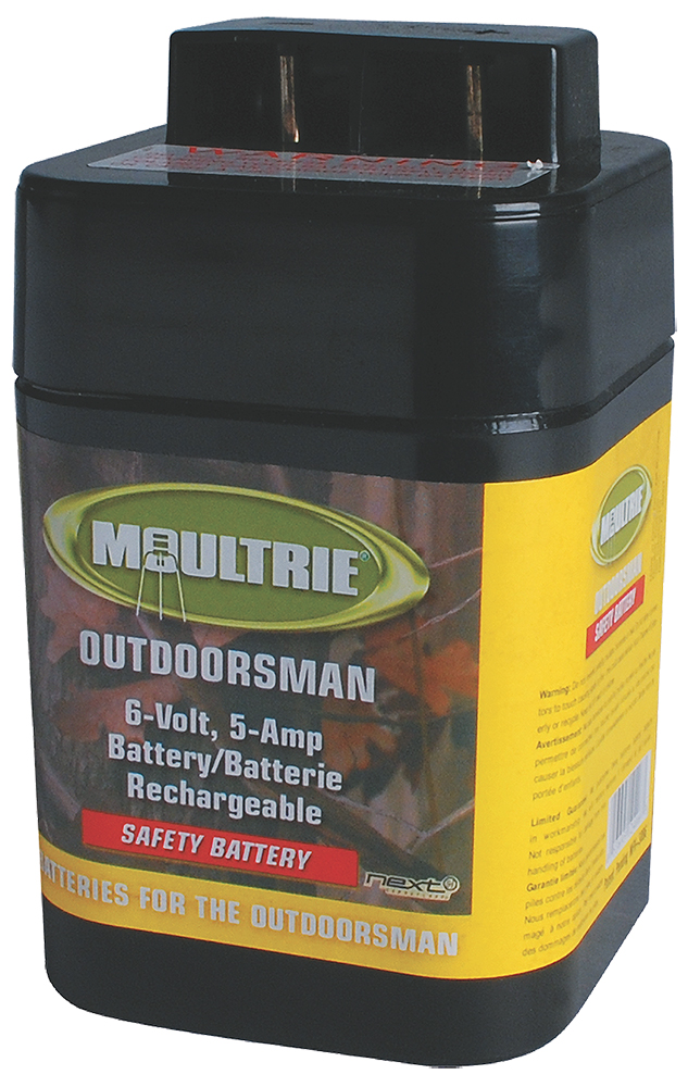 MOULTRIE BATTERY RECHARGEABLE 6-VOLT 5-AMP SAFETY SEALED
