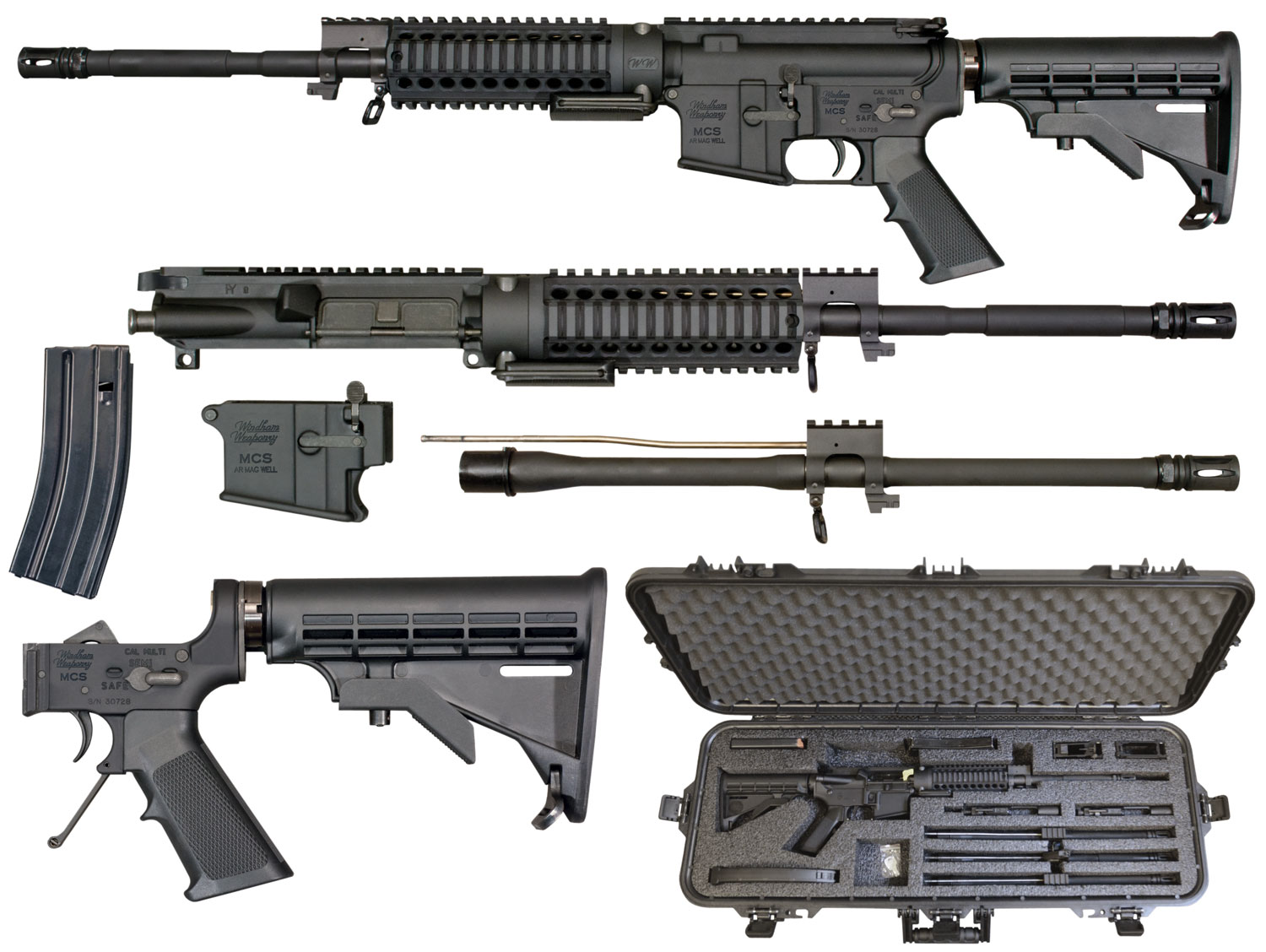  Windham Weaponry Rmcs2 Multi- Caliber Rifle Semi- Automatic 223 Remington/300 Aac Blackout Black