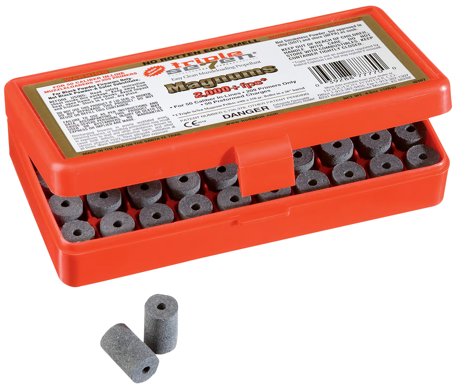 Hodgdon Triple Seven Magnum Pellets  <br>  50 cal. 50 gr. 50 pk. HAZMAT