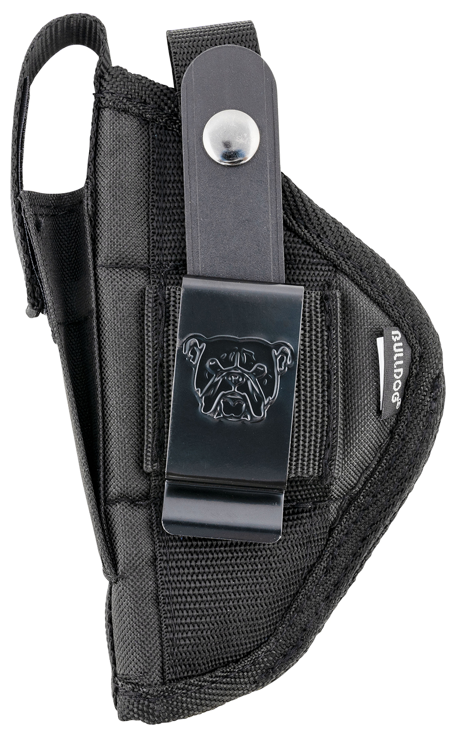 BULLDOG EXTREME SIDE HOLSTER BLACK W/MAG POUCH COMPACT AUTO