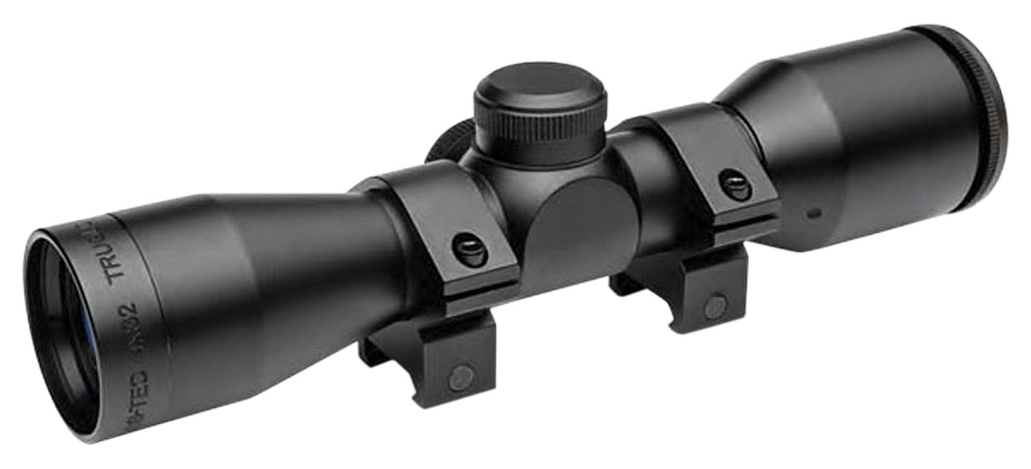 Truglo TG8504A4 Cross-Tec 4x 32mm Obj Wide FOV  Tube Black Hardcoat Anodized Rangefinder/Trajectory Compensating
