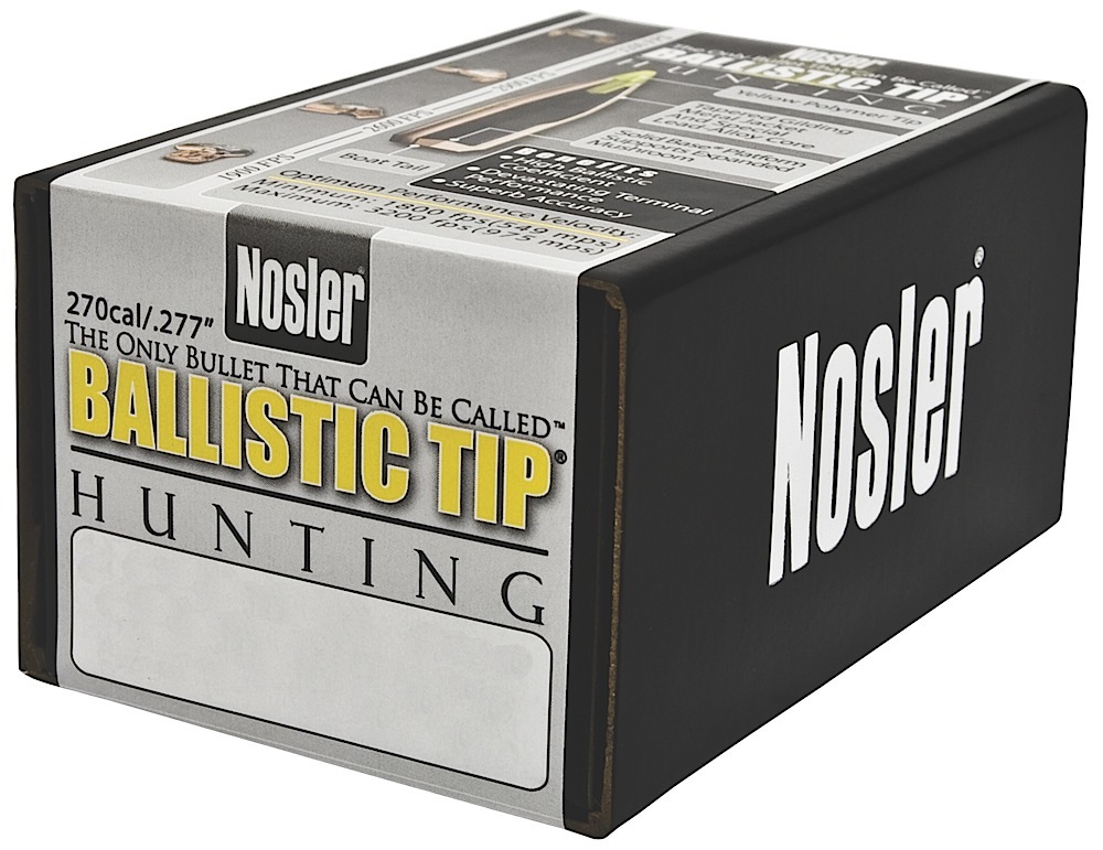 Nosler 27150 Ballistic Tip  270 Caliber .277 150 GR Spitzer 50 Per Box