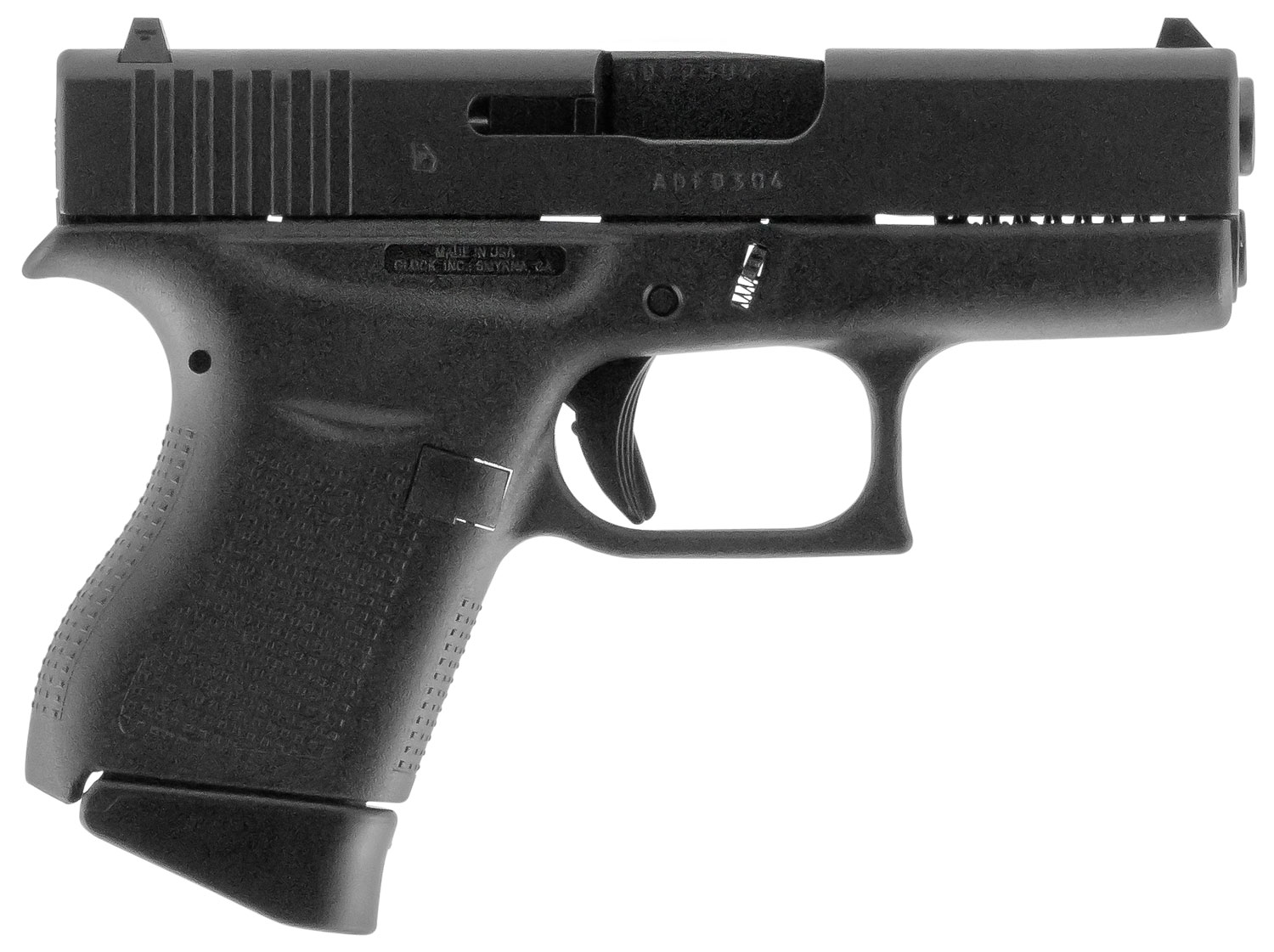 Glock UI4350201 G43  Sub-Compact 9mm Luger 6+1 3.41
