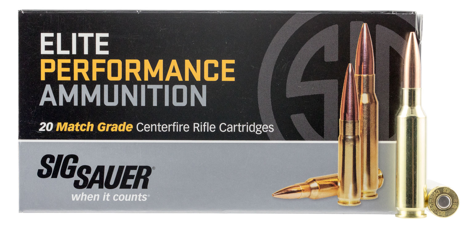 Sig Sauer Elite Match Rifle Ammunition 6.5mm Creedmoor 140 gr OTM 20/ct