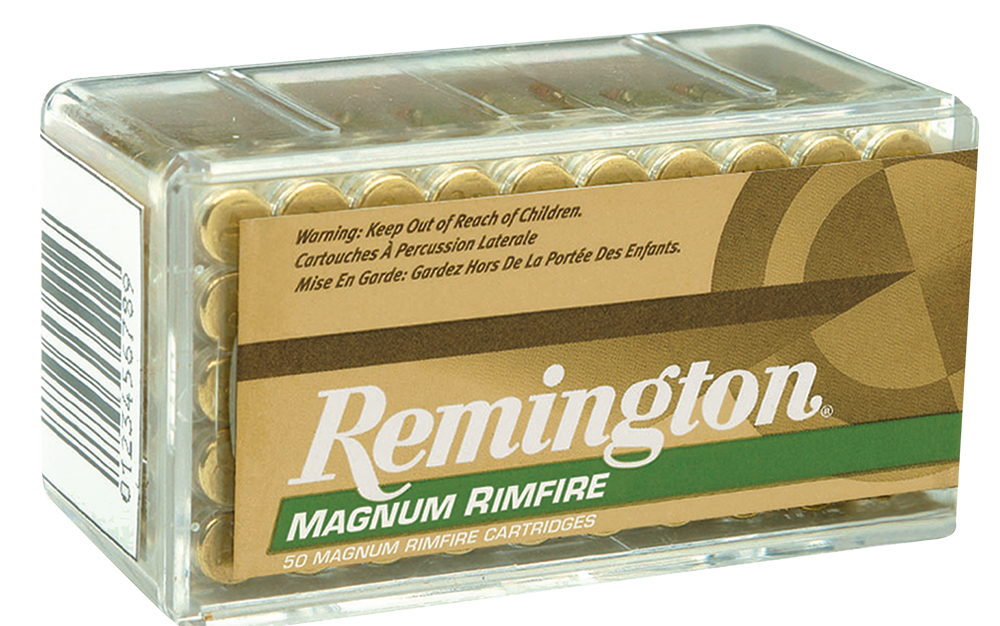 Remington R22M2 Magnum Rimfire Ammo 22 WMR, PSP, 40Gr, 50Rnd, Boxed