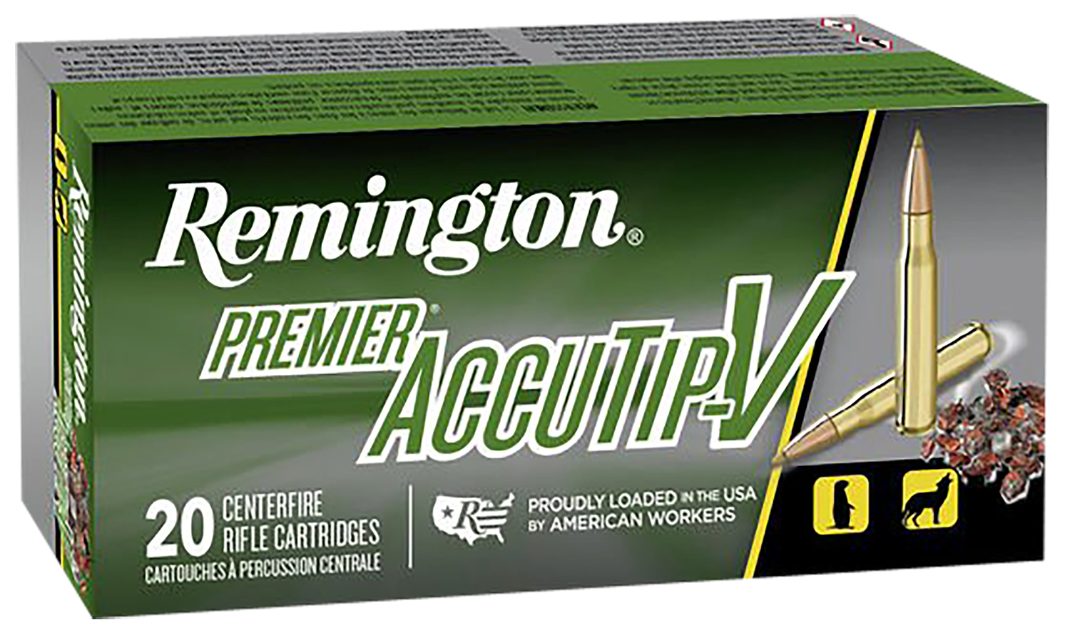 Remington Ammunition 29192 Premier  223 Rem 55 gr AccuTip-V 20 Bx/ 10 Cs