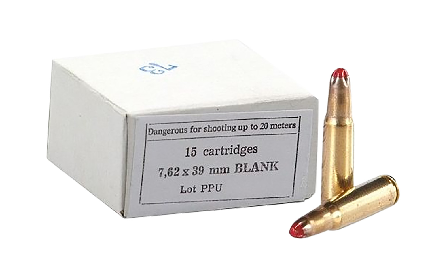 PPU PPB739 Blank Ammo  7.62x39mm 15 Per Box/ 96 Cs