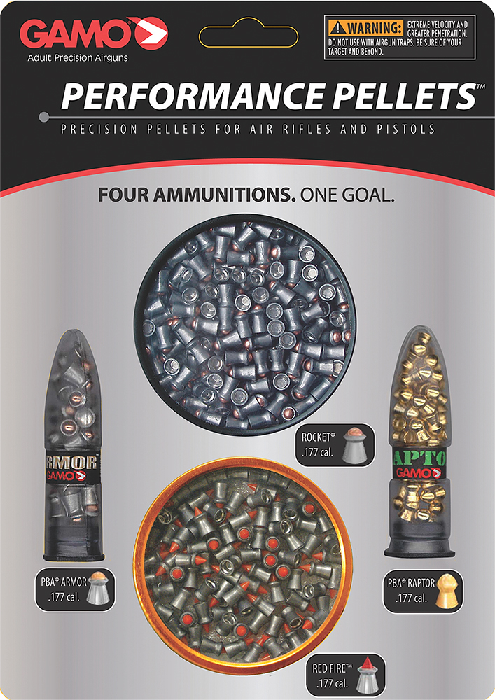 Gamo 632092854 Performance Airgun Pellets Combo Pack, 177 Cal, Pack