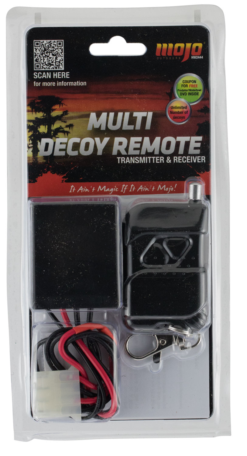 Mojo Outdoors HW2444 Multi Decoy Remote Kit Black Compatible With Mojo Decoys