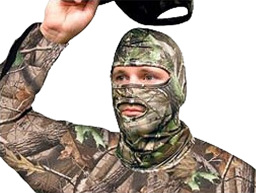 Primos Stretch Fit Full Mask  <br>  Realtree AP Green
