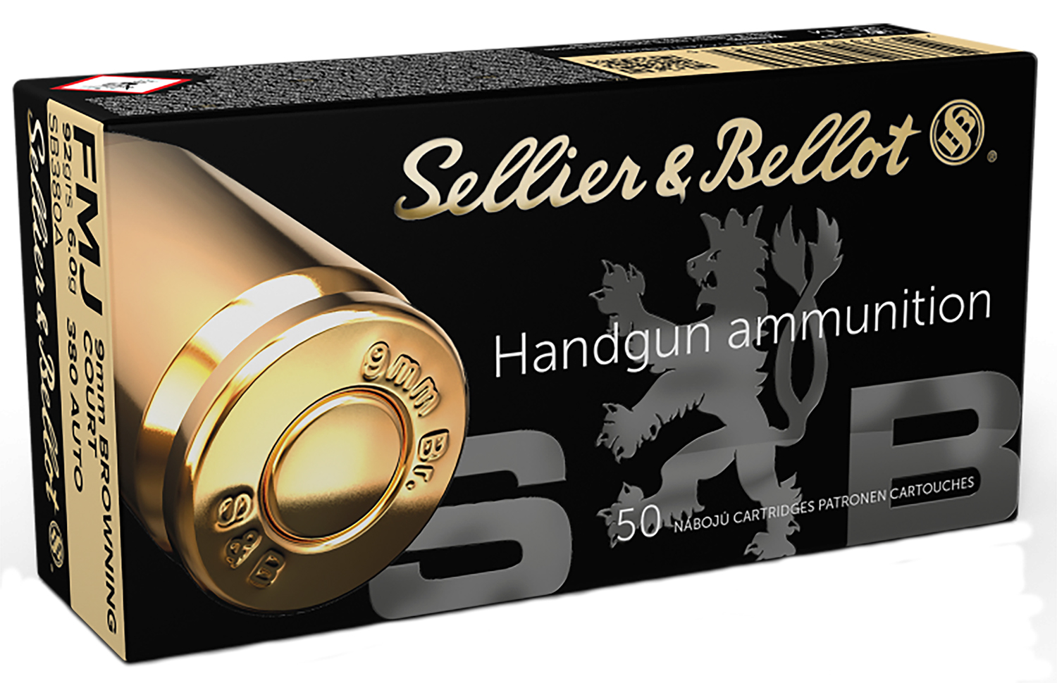 Sellier & Bellot SB380A Handgun Target 380 ACP 92 gr Full Metal Jacket (FMJ) 50 Per Box/ 20 Cs